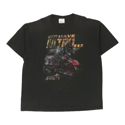 Ahdra Competitors View Nascar T-Shirt - 2XL Black Cotton