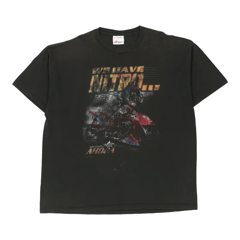 Ahdra Competitors View Nascar T-Shirt - 2XL Black Cotton