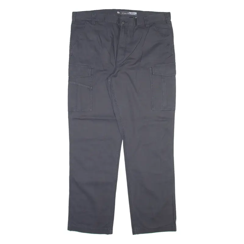 CARHARTT Cargo Mens Trousers Grey Relaxed Straight W42 L34