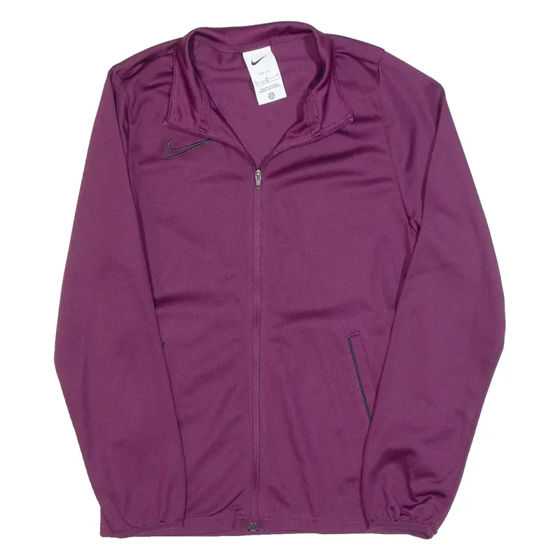 NIKE DRI FIT Boys Track Jacket Maroon M
