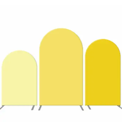 Aperturee Light Yellow Combination Birthday Arch Backdrop Kit | Custom Chiara Arched Covers | Wedding Arch Backdrop | Chiara ...
