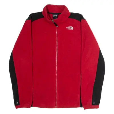 THE NORTH FACE Boys Fleece Jacket Red Colourblock XL