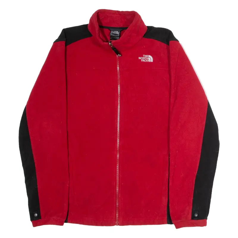 THE NORTH FACE Boys Fleece Jacket Red Colourblock XL