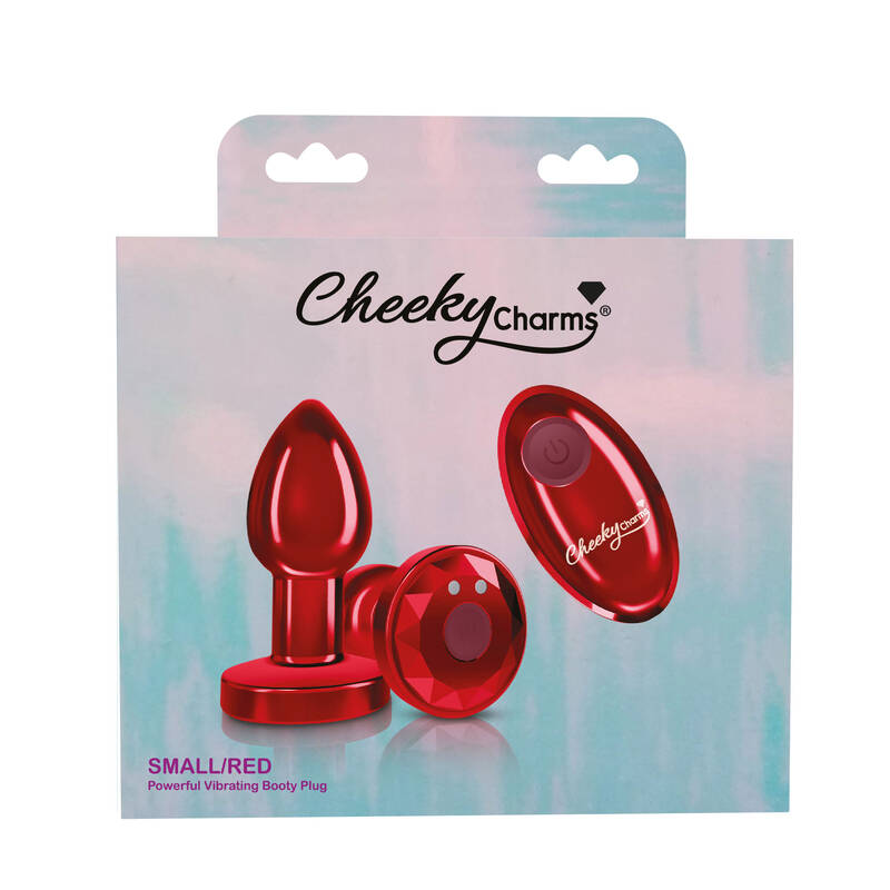 Vibrating Red Metal Remote Plug - Small