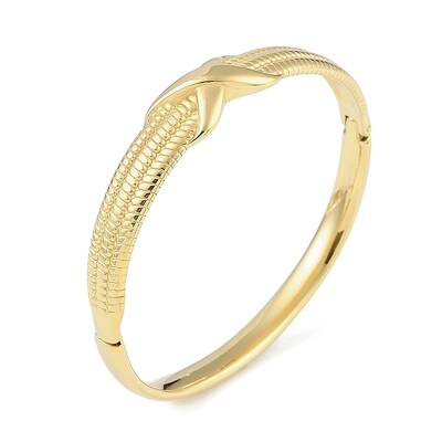 304 Stainless Steel X Hinged Bangles for Women