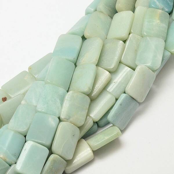 Natural Amazonite Rectangle Beads Strands