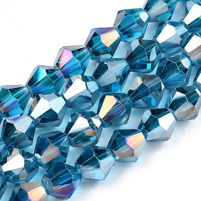 Electroplate Glass Beads Strands
