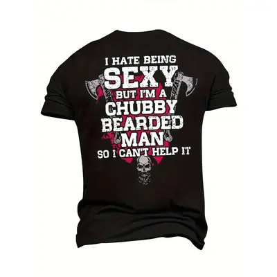 Plus Size Men's T-Shirt Hammer Skull