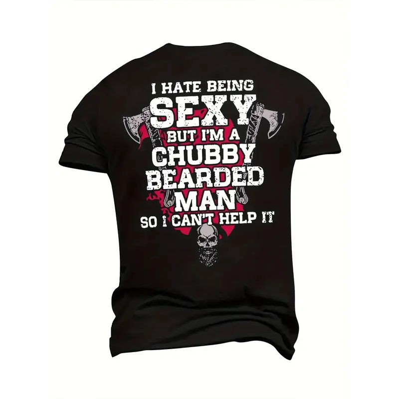 Plus Size Men's T-Shirt Hammer Skull