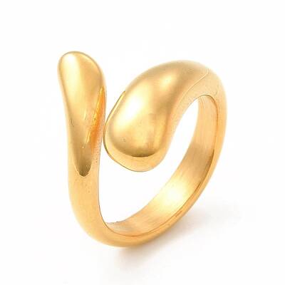 Ion Plating(IP) 304 Stainless Steel Finger Rings for Women Men