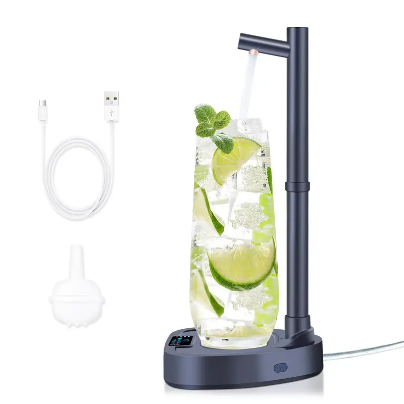 Added Extension Tupe Water Dispenser Automatic Water Bottle Desktop Rechargeable Water Dispenser With Stand | Color: Blue