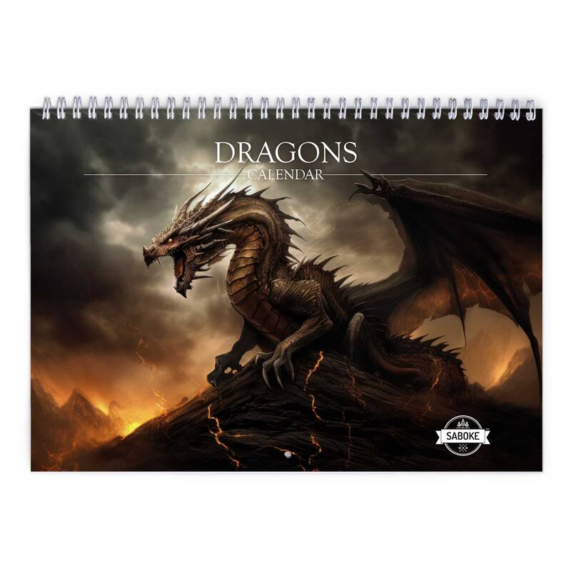 Dragons 2025 Wall Calendar