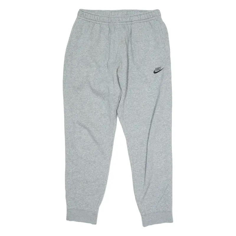 NIKE Mens Joggers Grey Tapered L W28 L28