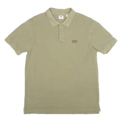 LEVI'S Mens Polo Shirt Green M