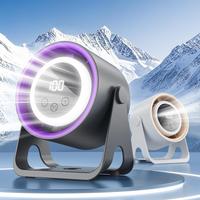 Summer gift, portable fan, mini turbo fan ,desktop lighting fans, 4 wind speeds, powered by 1800mAh battery, up to 8 hours, 3...