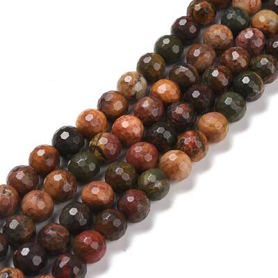 Natural Polychrome Jasper/Picasso Stone/Picasso Jasper Beads Strands