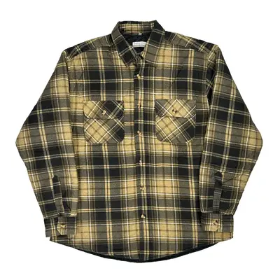 Quattro Amici Checked Overshirt - XL Beige Cotton