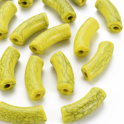 Opaque Crackle Acrylic Beads