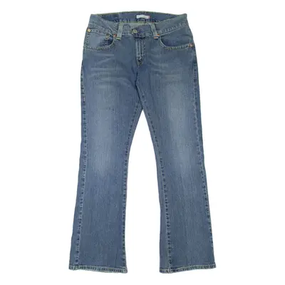 LEVI'S 542 Low Rise Womens Jeans Blue Regular Flared Stone Wash W32 L32