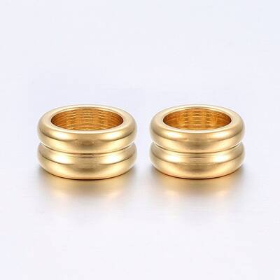 304 Stainless Steel Grooved Beads