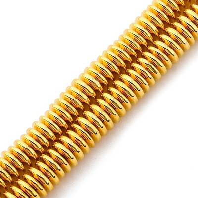 Electroplated Non-magnetic Hematite Beads Strands