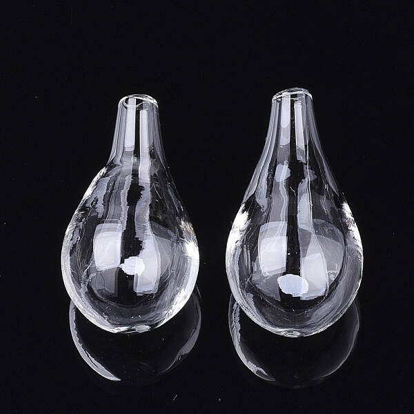 Handmade One Hole Blown Glass Bottles