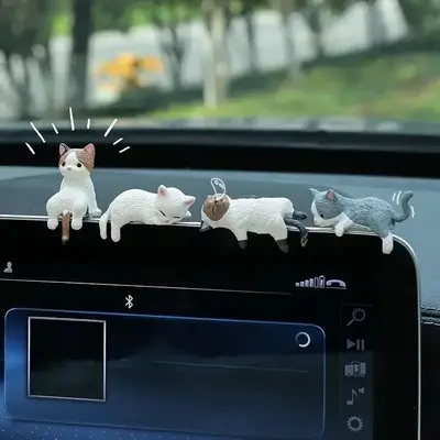 Cute Cat Design Car Interior Decoration, Car Dashboard Ornament, Car Center Console Decorative Ornament, Car Interior Accesso...