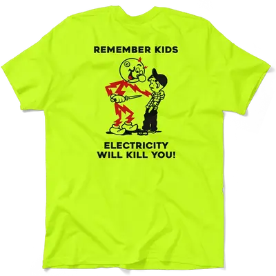 Remember Kids - Safety Yellow Pocket T-Shirt
