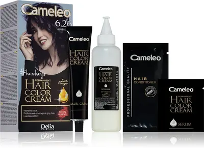 Delia Cosmetics Cameleo Omega permanent hair dye color 6.26 Eggplant