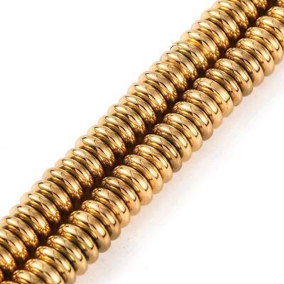 Electroplated Synthetic Non-magnetic Hematite Beads Strands