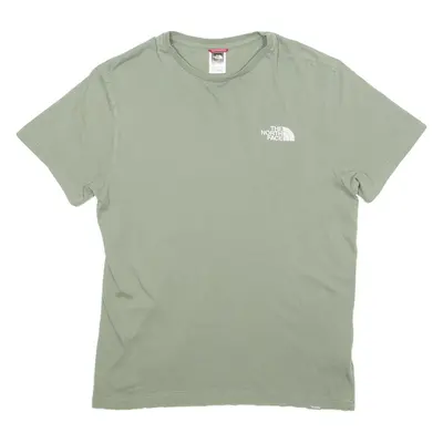 THE NORTH FACE Mens T-Shirt Green Crew Neck S