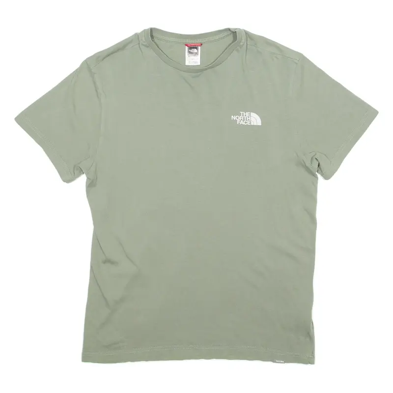 THE NORTH FACE Mens T-Shirt Green Crew Neck S