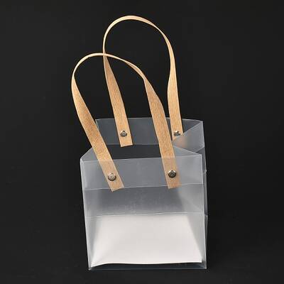 Valentine's Day Transparent Rectangle Plastic Bags