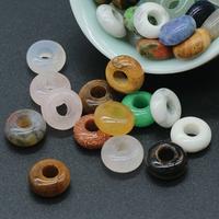 Large Hole Crystal Beads – Agate, Jade, Natural Stones for DIY Jewelry