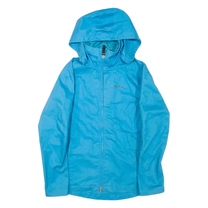 REEBOK Womens Jacket Blue Hooded UK 12