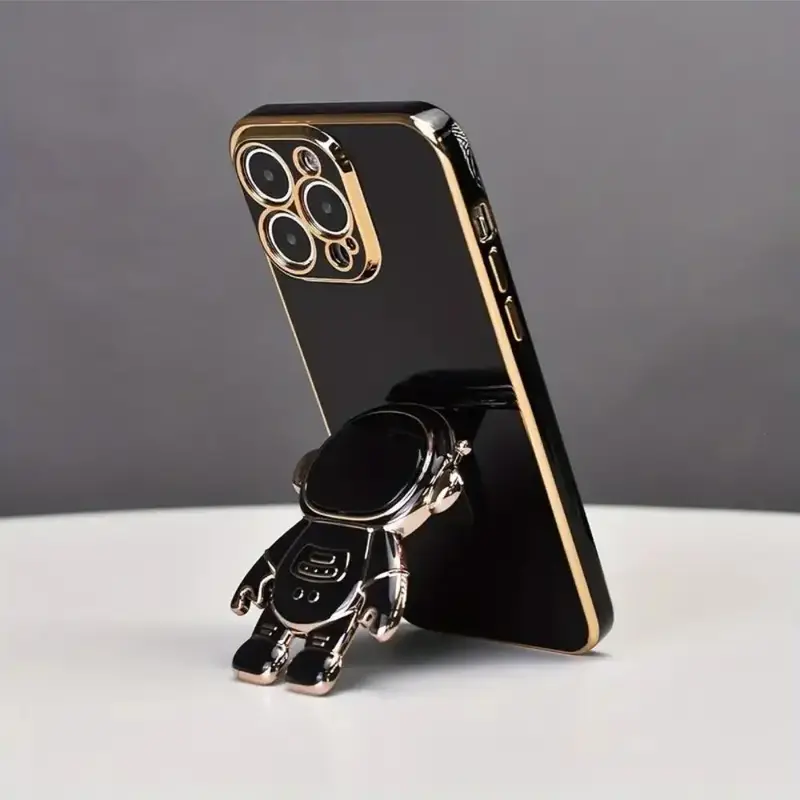 Cartoon Astronaut Design Phone Case, Decorative Phone Protector Cover with Phone Holder, Shockproof All-inclusive Phone Cases...