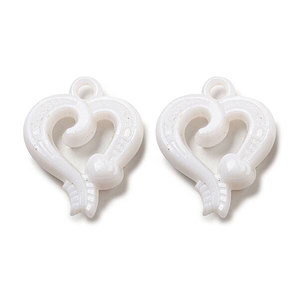 Valentine's Day Opaque Acrylic Pendants