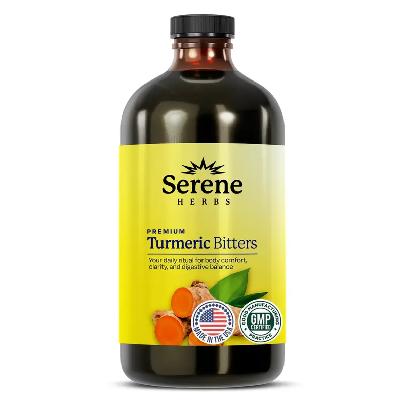 Serene Herbs: Organic Turmeric Bitters Supplement Edible
