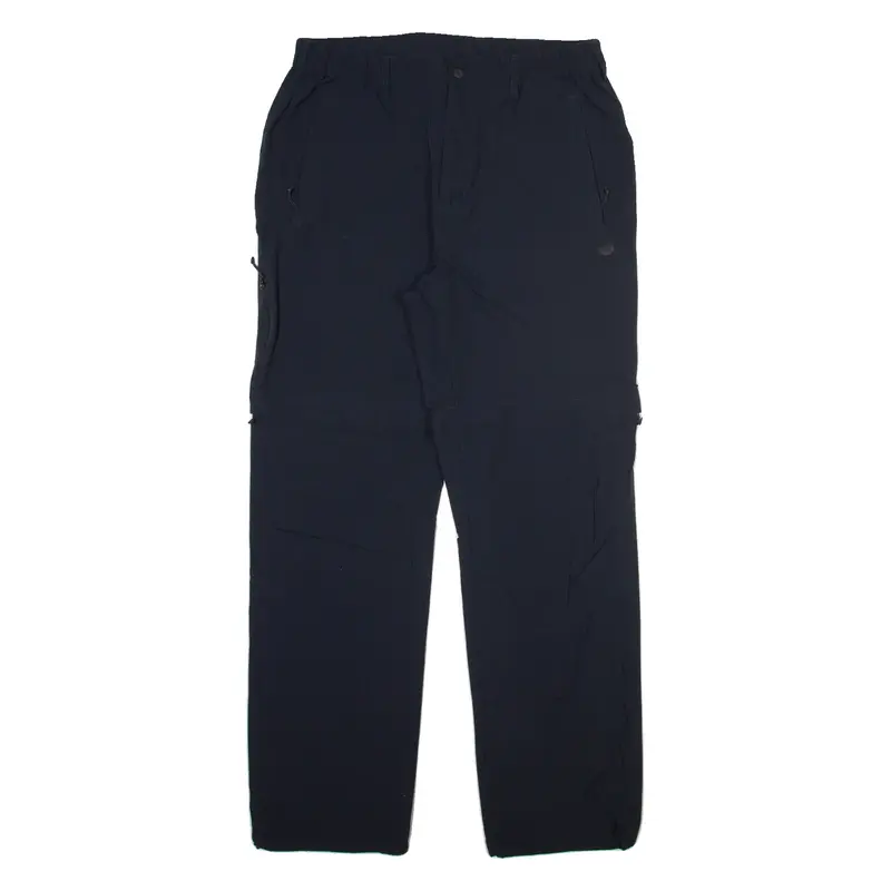 Detachable Legs Mens Trousers Black Regular Straight W31 L30