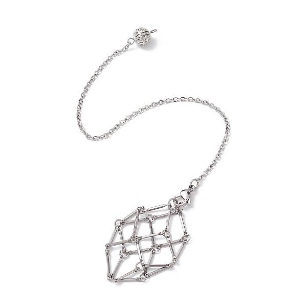 Tarnish Resistant 201 Stainless Steel Pouch Dowsing Pendulums