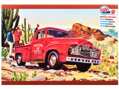 Skill 2 Model Kit 1953 Ford Pickup Truck Baja Patrol 1/25 Scale Model by AMT