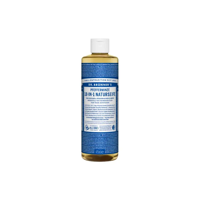 Dr. bronner's Liquid Soap 18in1 - Peppermint, 475 ml