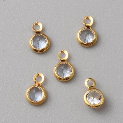 Clear Cubic Zirconia Charms