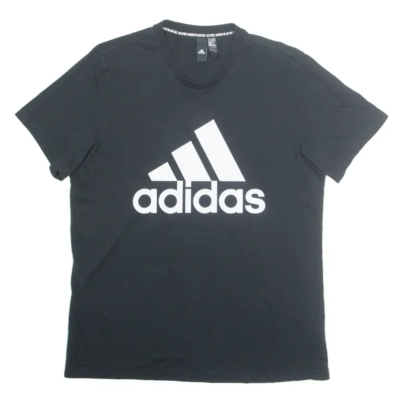 ADIDAS Mens T-Shirt Black L