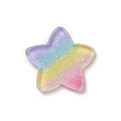 Rainbow Color Style Acrylic Plastic Cabochons