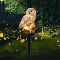 Solar Powered Owl Design Garden Light, Outdoor LED Lamp, Automatic Outdoor Landscape Lighting for Villas, Gardens, Parks, Cor...