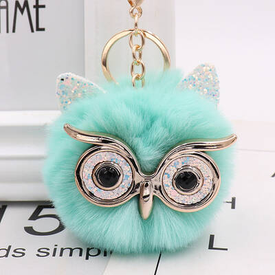Pom Pom Ball Keychain