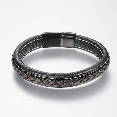 Braided Leather Cord Bracelets