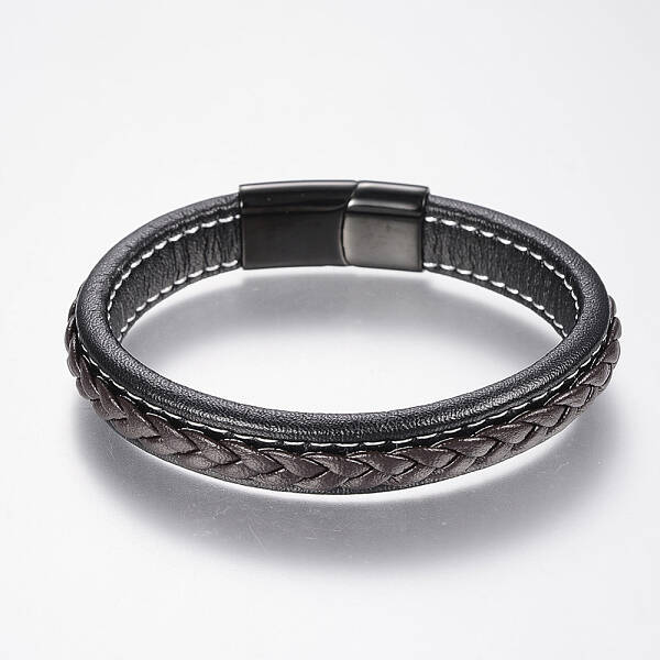 Braided Leather Cord Bracelets