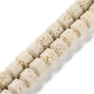 Synthetic Lava Rock Dyed Beads Strands
